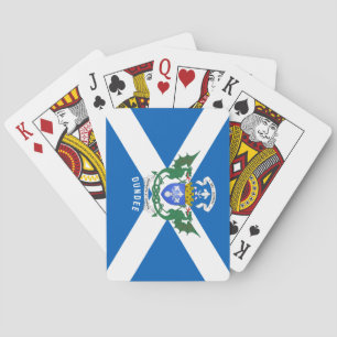 Dundee coat of arms/ St. Andrew's Cross backdrop Playing Cards