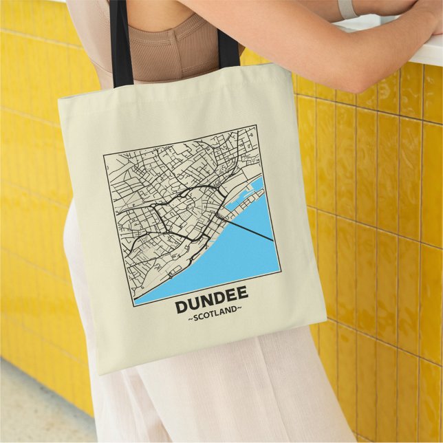 Dundee, Scotland City Map Tote Bag (Creator Uploaded)