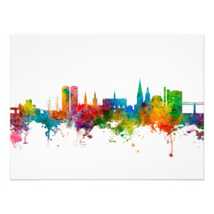 Dundee Scotland Skyline Photo Print