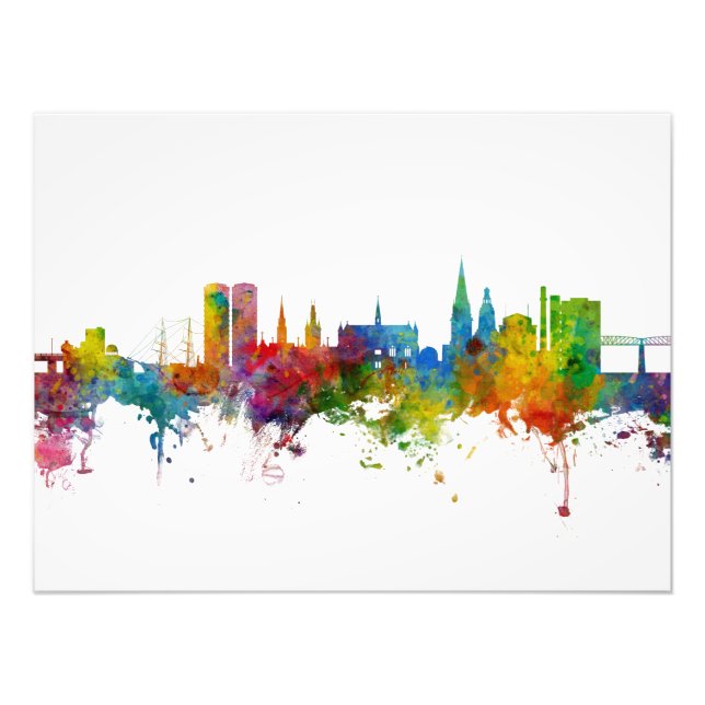 Dundee Scotland Skyline Photo Print (Front)