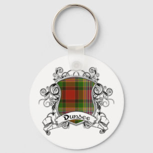 Dundee Tartan Shield Key Ring