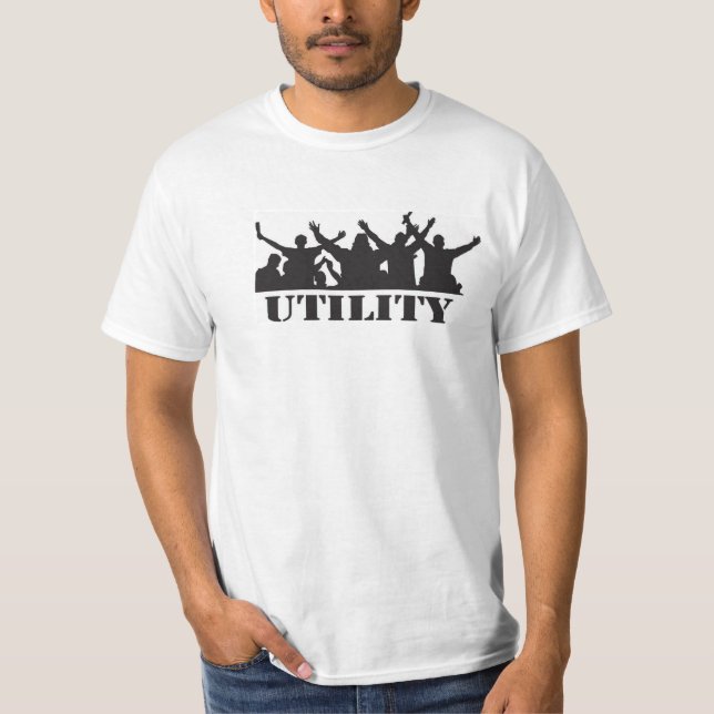 Dundee Utility Casual t-shirt,80's hooligan theme. T-Shirt (Front)