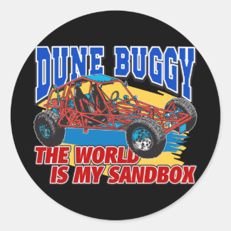 Dune Buggy Sandbox Classic Round Sticker