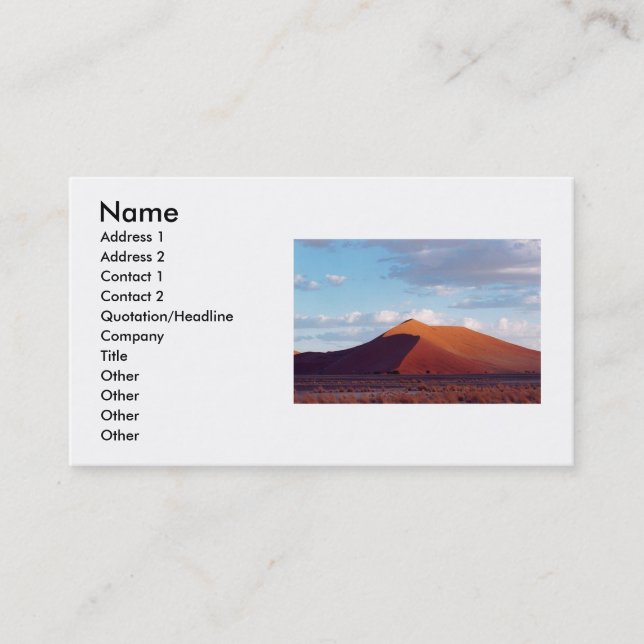Dune Business Card (Front)
