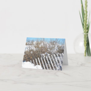 Dune Fence at Woodneck Beach Note Card