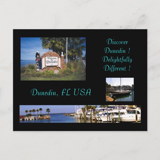 Dunedin Florida Torism Post Card (Front)