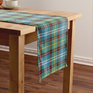 Dunedin New Zealand Tartan Plaid Long Table Runner