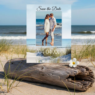 Dunes and Beach Photo Save the Date Postcard