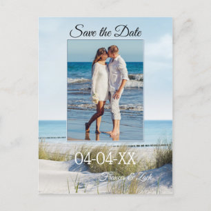 Dunes and Beach Photo Save the Date Postcard