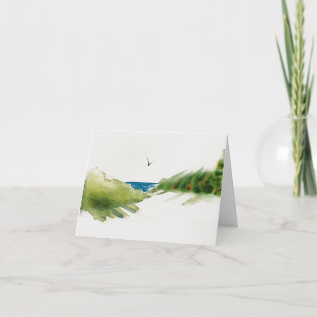 Dunes at the Beach Christmas card (Front)