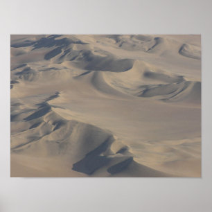 Dunes of the Namib desert seen from the sky Poster