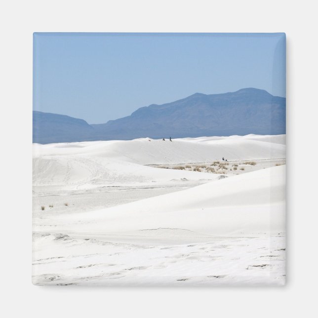 Dunes with Mountain view Magnet (Front)
