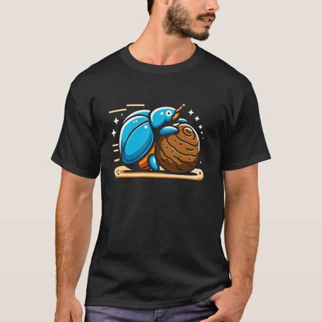 Dung Beetle Insect Lover Entomology Future Entomol T-Shirt (Front)