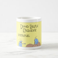 Dung Beetle Looks for a Stool