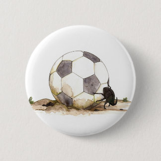 Dung Beetle Playing Football Button