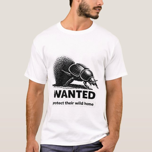Dung Beetle T-shirt Scarab beetle Bug lover gift (Front)