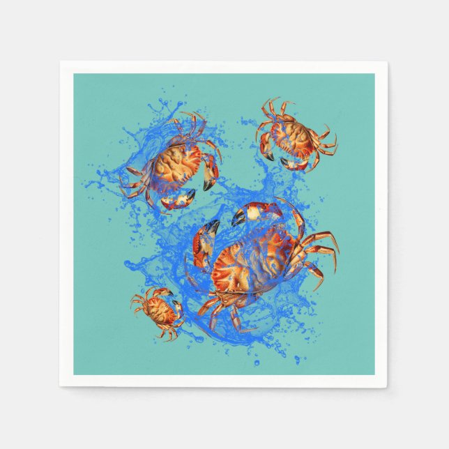 Dungeness Crabs     Napkin (Front)