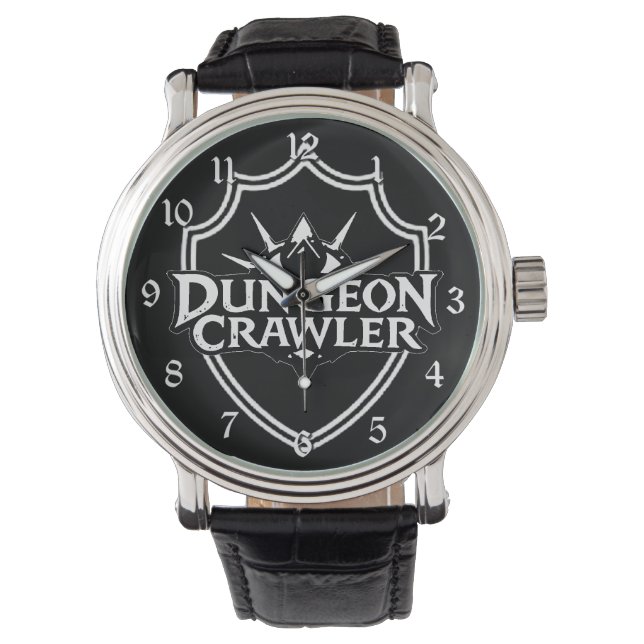 Dungeon Crawler Black And White Watch (Front)