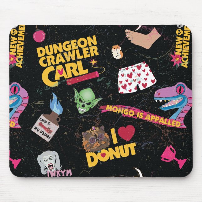 Dungeon Crawler Carl Collage Mouse Pad (Front)