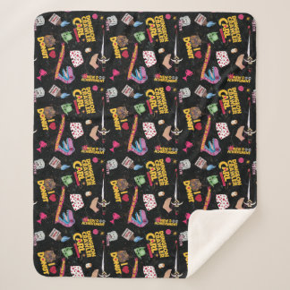 Dungeon Crawler Carl collage Sherpa Blanket