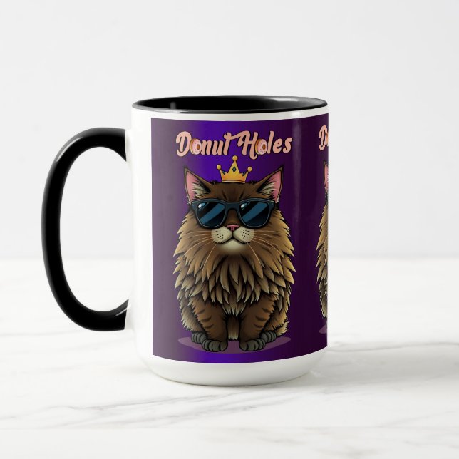 Dungeon Crawler Doughnut Holes Purple Mug (Left)