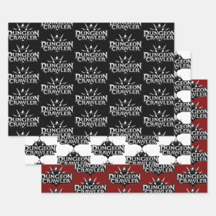 Dungeon Crawler Logo Collection 1 Wrapping Paper Sheet
