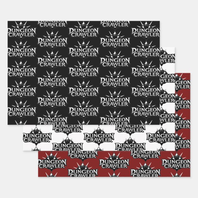 Dungeon Crawler Logo Collection 1 Wrapping Paper Sheet (Set)