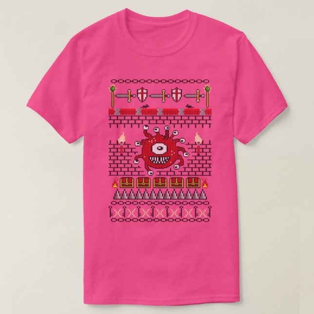 Dungeon Knitted Style T-Shirt (Design Front)