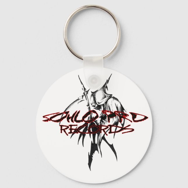 Dungeon masta Label key chain (Front)