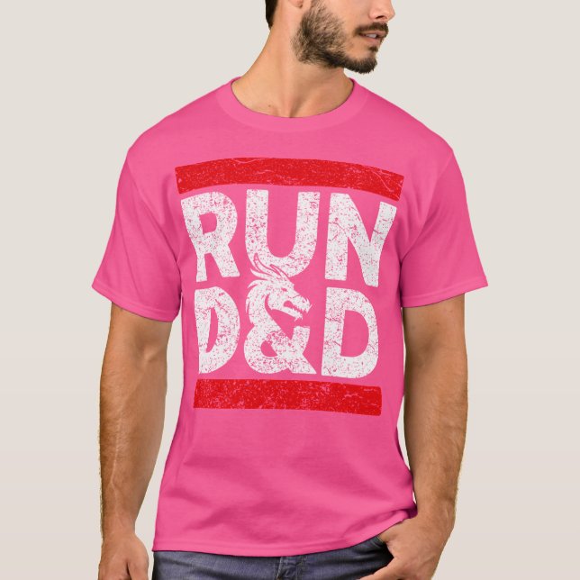 Dungeon Master Dice Dragons T-Shirt (Front)