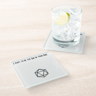 Dungeon Master of Direct Messages Glass Coaster