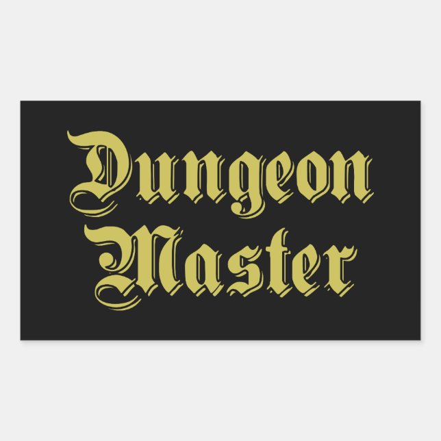 Dungeon Master Rectangular Sticker (Front)
