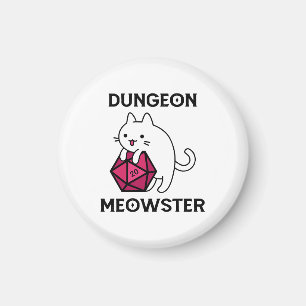 Dungeon Meowster Cat Funny Magnet
