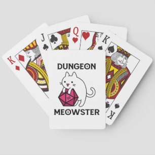 Dungeon Meowster Cat Funny Playing Cards