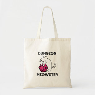 Dungeon Meowster Cat Funny Tote Bag