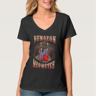 Dungeon Meowster Cat Role Playing Rpg Tabletop Gam T-Shirt