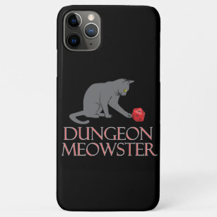 Dungeon Meowster Funny RPG Cat with Dice Case-Mate iPhone Case