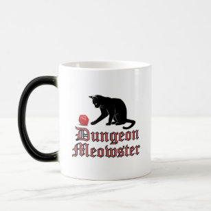 Dungeon Meowster Funny RPG Cat with Dice Magic Mug