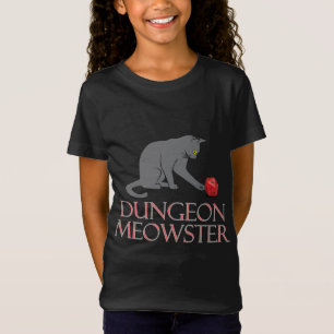 Dungeon Meowster Funny RPG Cat with Dice T-Shirt