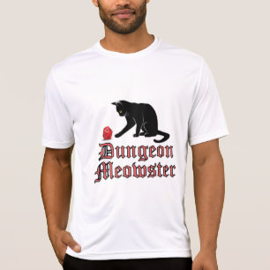 Dungeon Meowster Funny RPG Cat with Dice T-Shirt