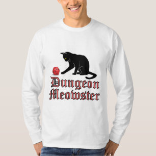 Dungeon Meowster Funny RPG Cat with Dice T-Shirt