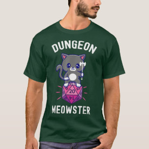 Dungeon Meowster RPG Dice Fairy Kawaii Cat  T-Shirt