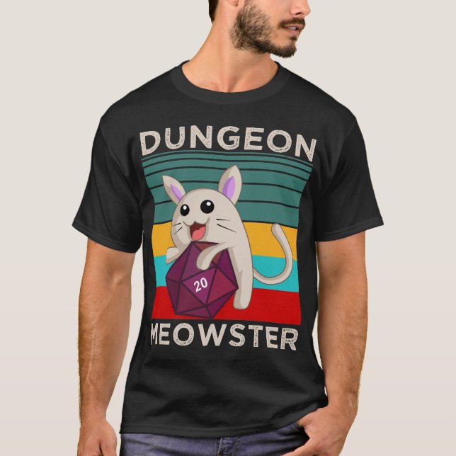 Dungeon Meowster T-Shirt (Front)