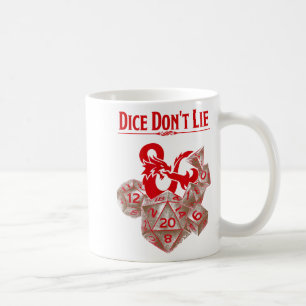 Dungeons & Dragons Red Dice Don't Lie Coffee Mug