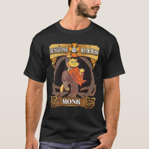 Dungeons And Cats Monk Kitten Cat Dice Nerd RPG Ga T-Shirt