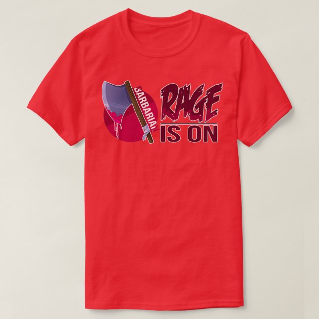 Dungeons And Dragons Barbarian Classic TShirt (Design Front)