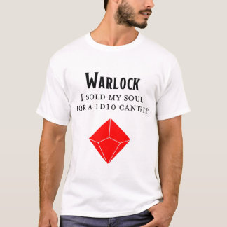 Dungeons and Dragons Funny Warlock T Shirt