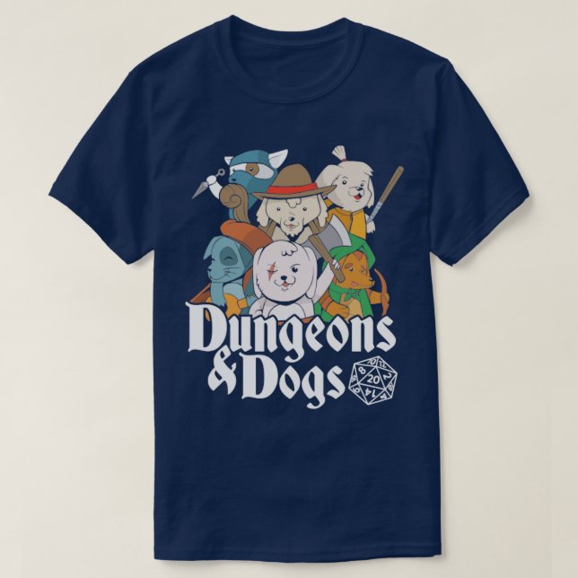 Dungeons Dogs T-Shirt (Design Front)