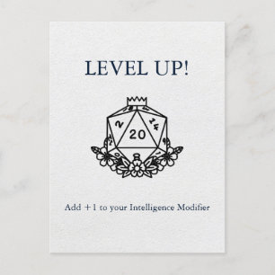Dungeons & Dragons: Add +1 to Your Wisdom Modifier Postcard