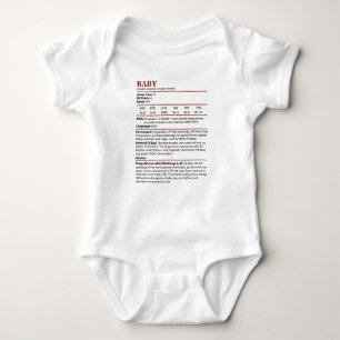 Dungeons & Dragons Baby Stat Block Baby Bodysuit